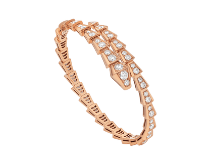 [⭐Spark]SERPENTI BRACELET 6.8MM PINK GOLD DIAMOND