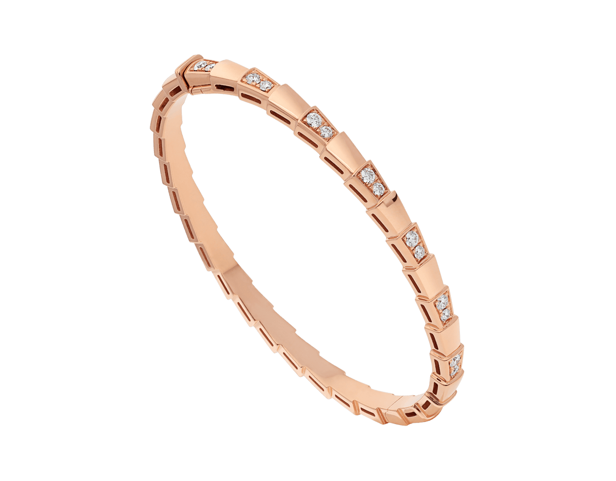 [⭐Spark]SERPENTI BRACELET PINK GOLD DIAMOND
