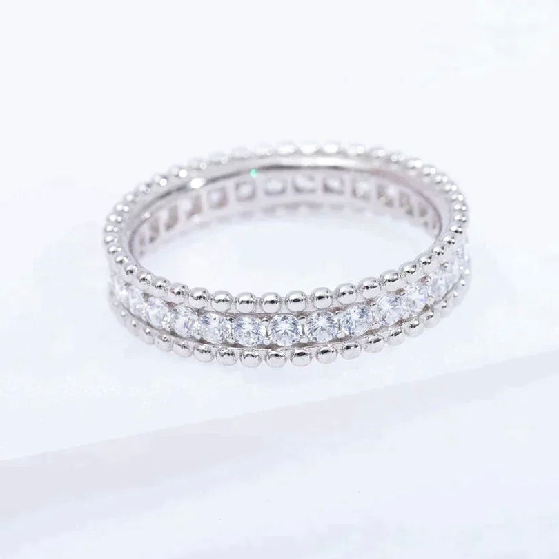 [⭐Spark]PERLEE DIAMOND SILVER RING