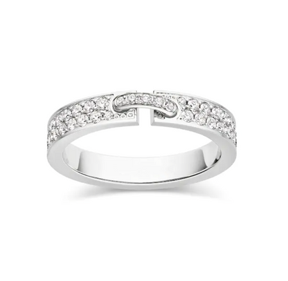 [⭐Spark]ALLIANCE LIENS VIDENCE PAVED DIAMOND 4MM RING