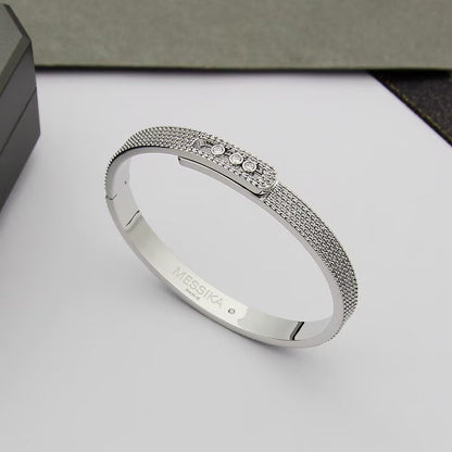 [⭐Spark]Move Noa Full Pavé Diamond Bangle Bracelet