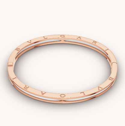 [⭐Spark]ZERO 1 PINK GOLD WITH WHITE CERAMIC BRACELET