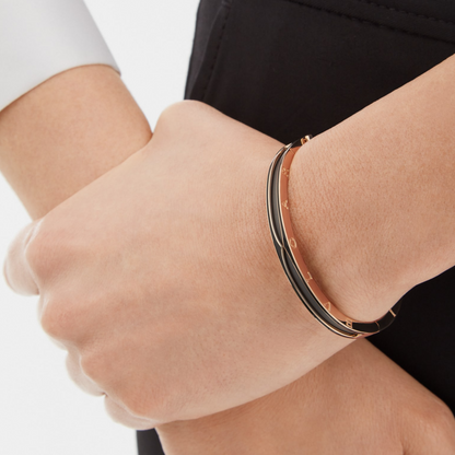 [⭐Spark]ZERO 1 PINK GOLD WITH MATTE BLACK CERAMIC BRACELET