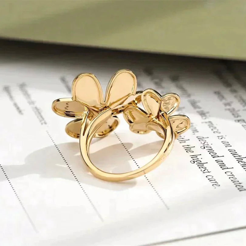 [⭐Spark]CLOVER COMOS GOLD DIAMOND RING