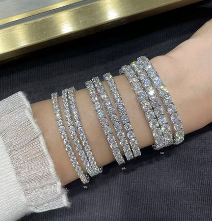 [⭐Spark jewelrys]TENNIS BRACELET WITH FULL DIAMOND SETTING