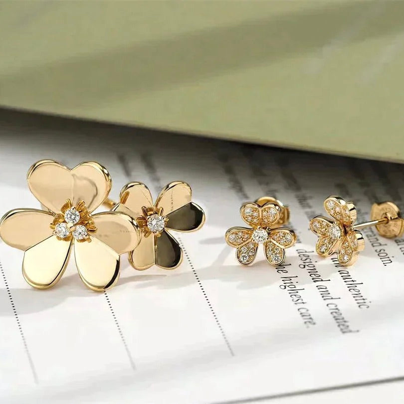 [⭐Spark]CLOVER COMOS GOLD DIAMOND RING
