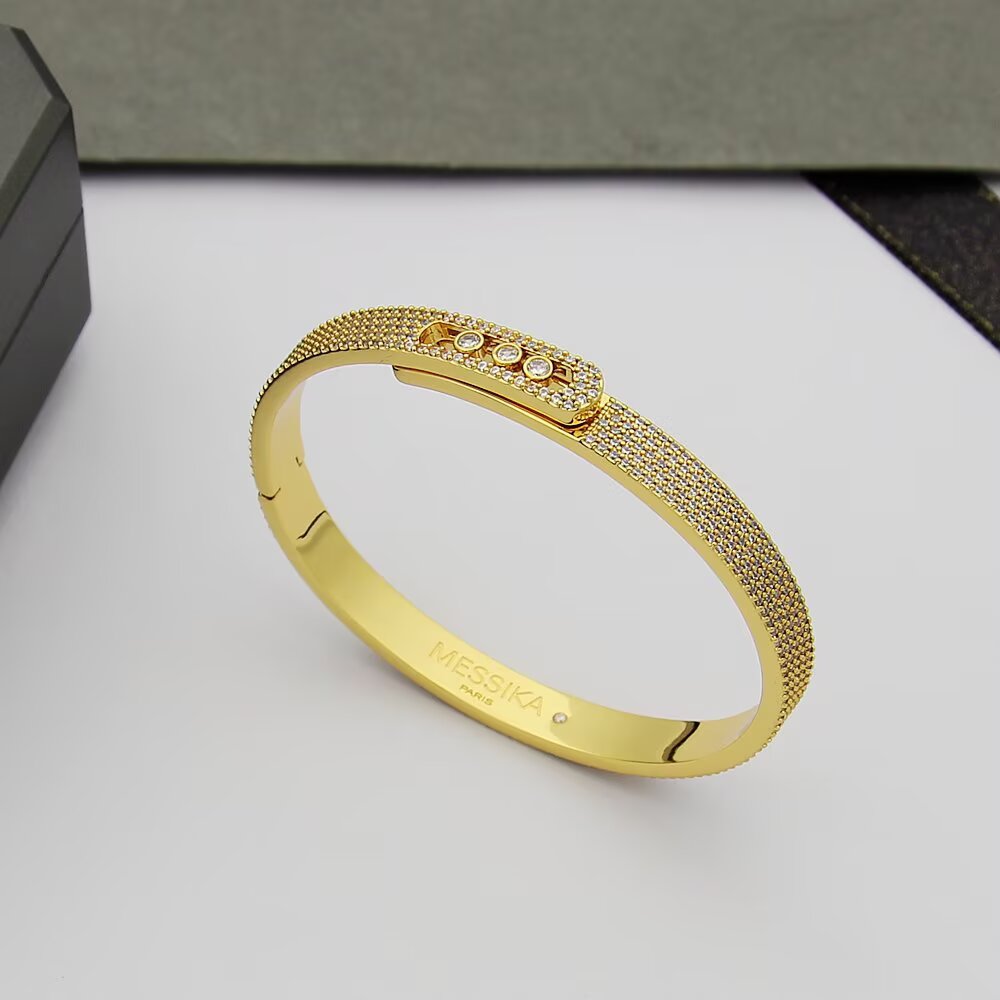 [⭐Spark]Move Noa Full Pavé Diamond Bangle Bracelet