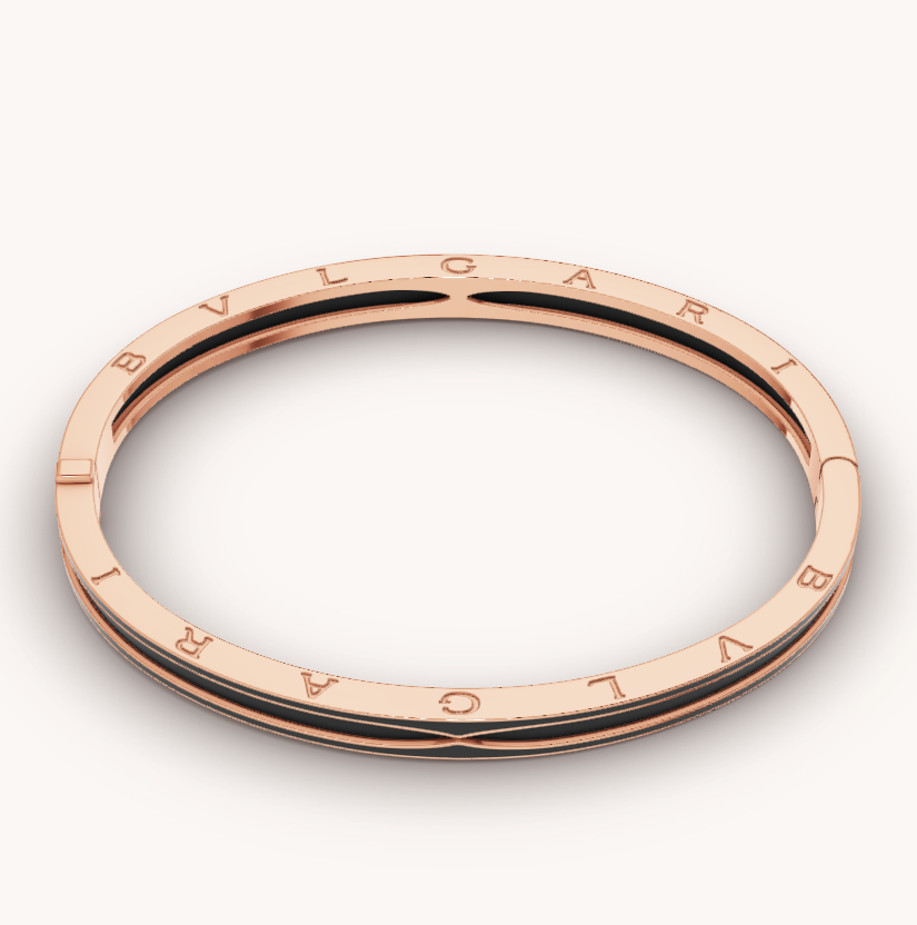 [⭐Spark]ZERO 1 PINK GOLD WITH MATTE BLACK CERAMIC BRACELET