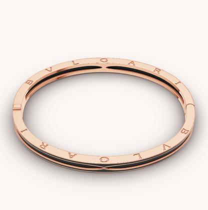 [⭐Spark]ZERO 1 PINK GOLD WITH MATTE BLACK CERAMIC BRACELET