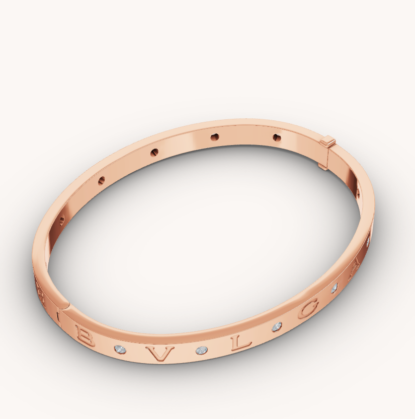 [⭐Spark]ZERO 1 PINK GOLD 12 DIAMONDS BRACELET