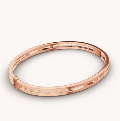 [⭐Spark]ZERO 1 SPIRAL LOGO PINK GOLD BRACELET