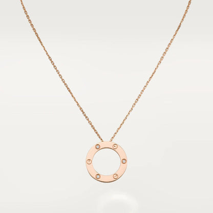 [⭐Spark]LOVE NECKLACE 16MM 3 DIAMONDS