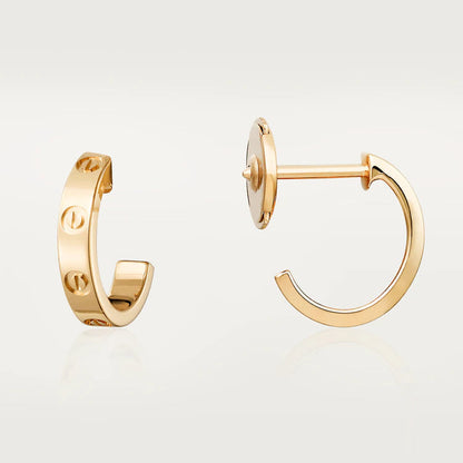 [⭐Spark]LOVE EARRINGS 2.65MM PINK GOLD