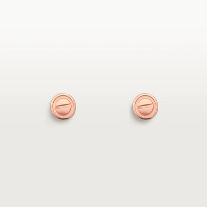 [⭐Spark]LOVE EARRINGS PINK GOLD 10MM