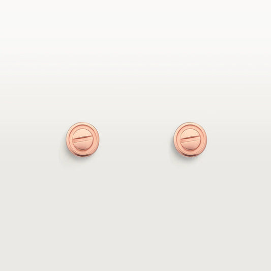 [⭐Spark]LOVE EARRINGS PINK GOLD 10MM