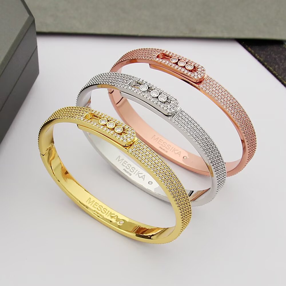 [⭐Spark]Move Noa Full Pavé Diamond Bangle Bracelet