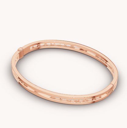 [⭐Spark]ZERO 1 SPIRAL LOGO PINK GOLD BRACELET