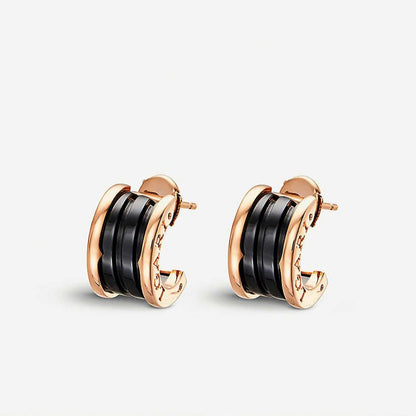 [⭐Spark]ZERO 1 PINK GOLD CERAMIC EARRINGS