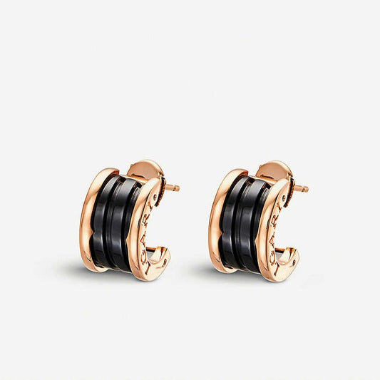 [⭐Spark]ZERO 1 PINK GOLD CERAMIC EARRINGS