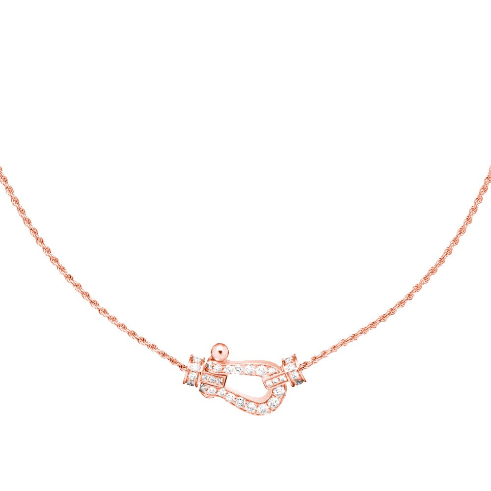 [⭐Spark]FORCE 10 PINK GOLD DIAMOND NECKLACE