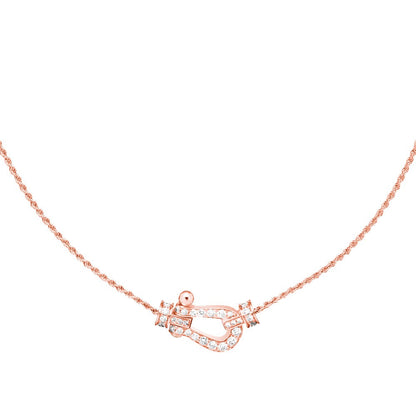 [⭐Spark]FORCE 10 PINK GOLD DIAMOND NECKLACE