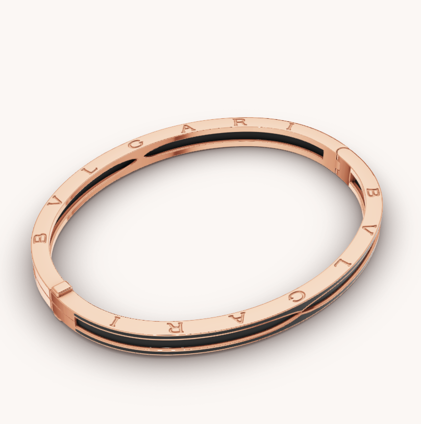 [⭐Spark]ZERO 1 PINK GOLD WITH MATTE BLACK CERAMIC BRACELET