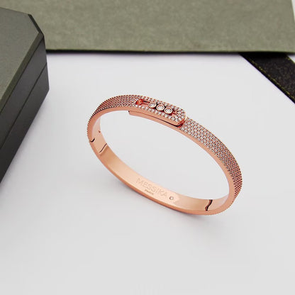 [⭐Spark]Move Noa Full Pavé Diamond Bangle Bracelet