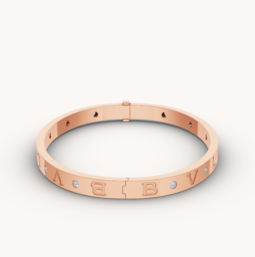 [⭐Spark]ZERO 1 PINK GOLD 12 DIAMONDS BRACELET
