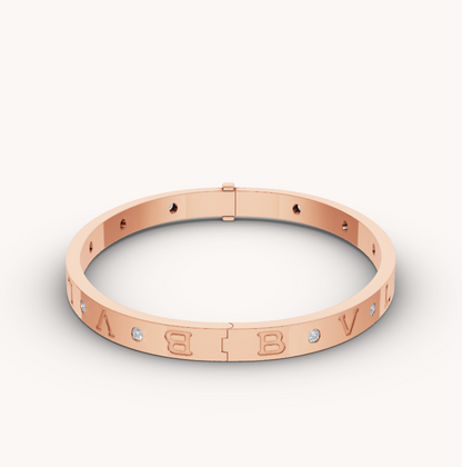 [⭐Spark]ZERO 1 PINK GOLD 12 DIAMONDS BRACELET