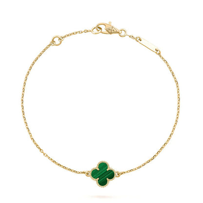 [⭐Spark]CLOVER BRACELET MALACHITE 1 MOTIF