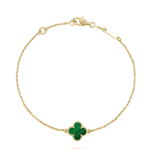[⭐Spark]CLOVER BRACELET MALACHITE 1 MOTIF