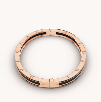 [⭐Spark]ZERO 1 PINK GOLD WITH MATTE BLACK CERAMIC BRACELET