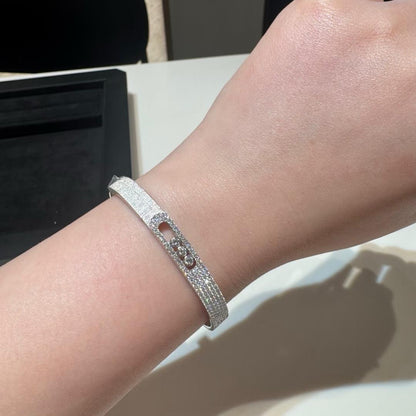 [⭐Spark]Move Noa Ciselé half pavé bangle