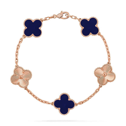 [⭐Spark]CLOVER 5 MOTIF LAPIS LAZULI BRACELET COLLECTION