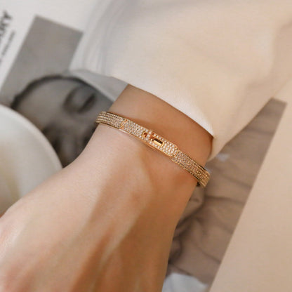 [⭐Spark]KELLY BRACELET DIAMOND PAVED