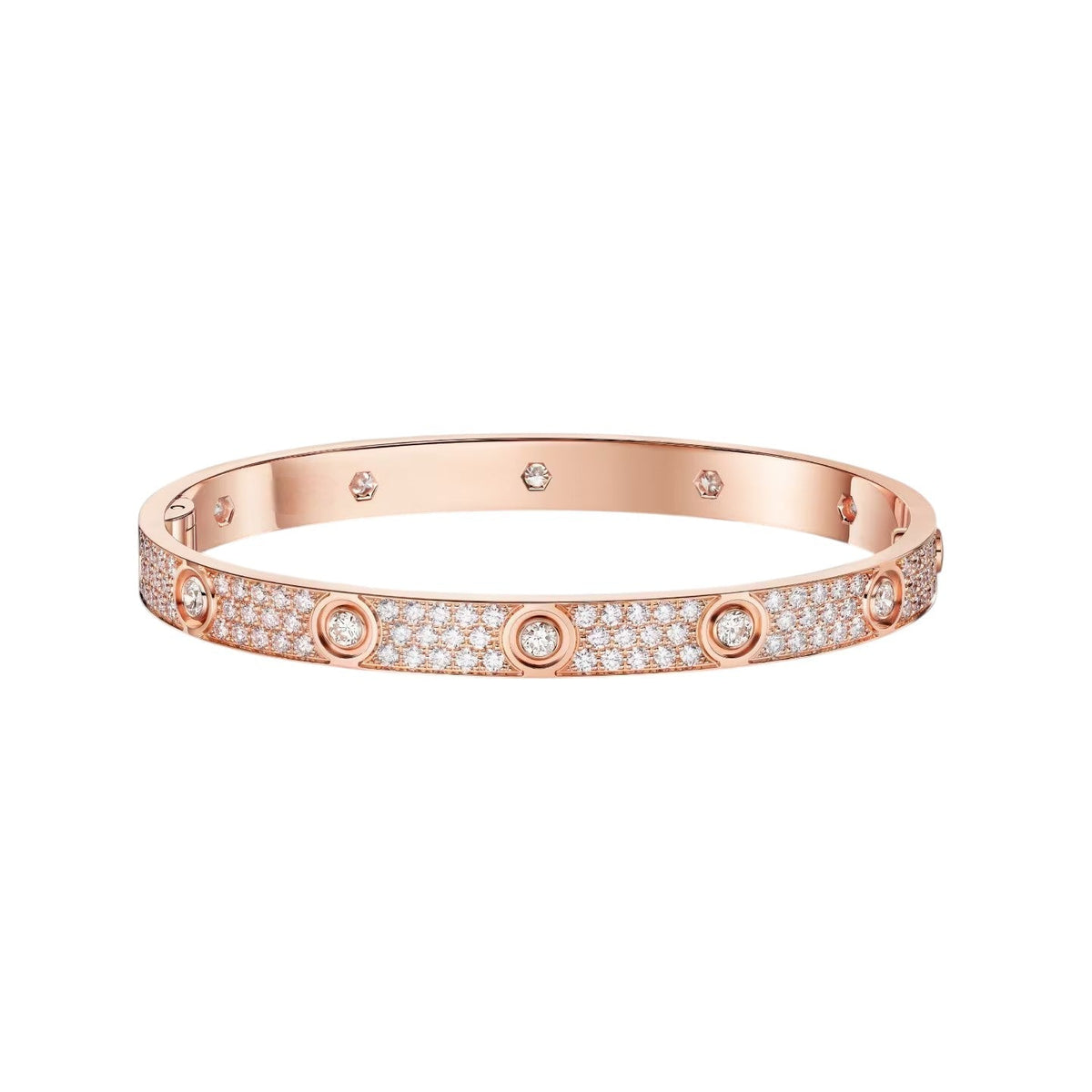 [⭐Spark]LOVE BRACELET 6.1MM DIAMOND-PAVED 10 BIG DIAMONDS