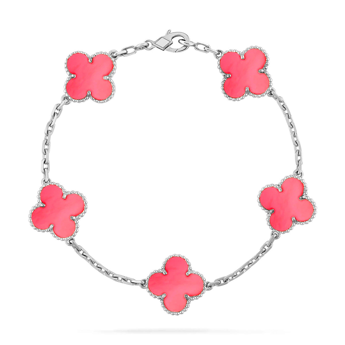 [⭐Spark] CLOVER 5 MOTIFS  PINK MOP BRACELET COLLECTION