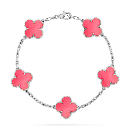 [⭐Spark] CLOVER 5 MOTIFS  PINK MOP BRACELET COLLECTION
