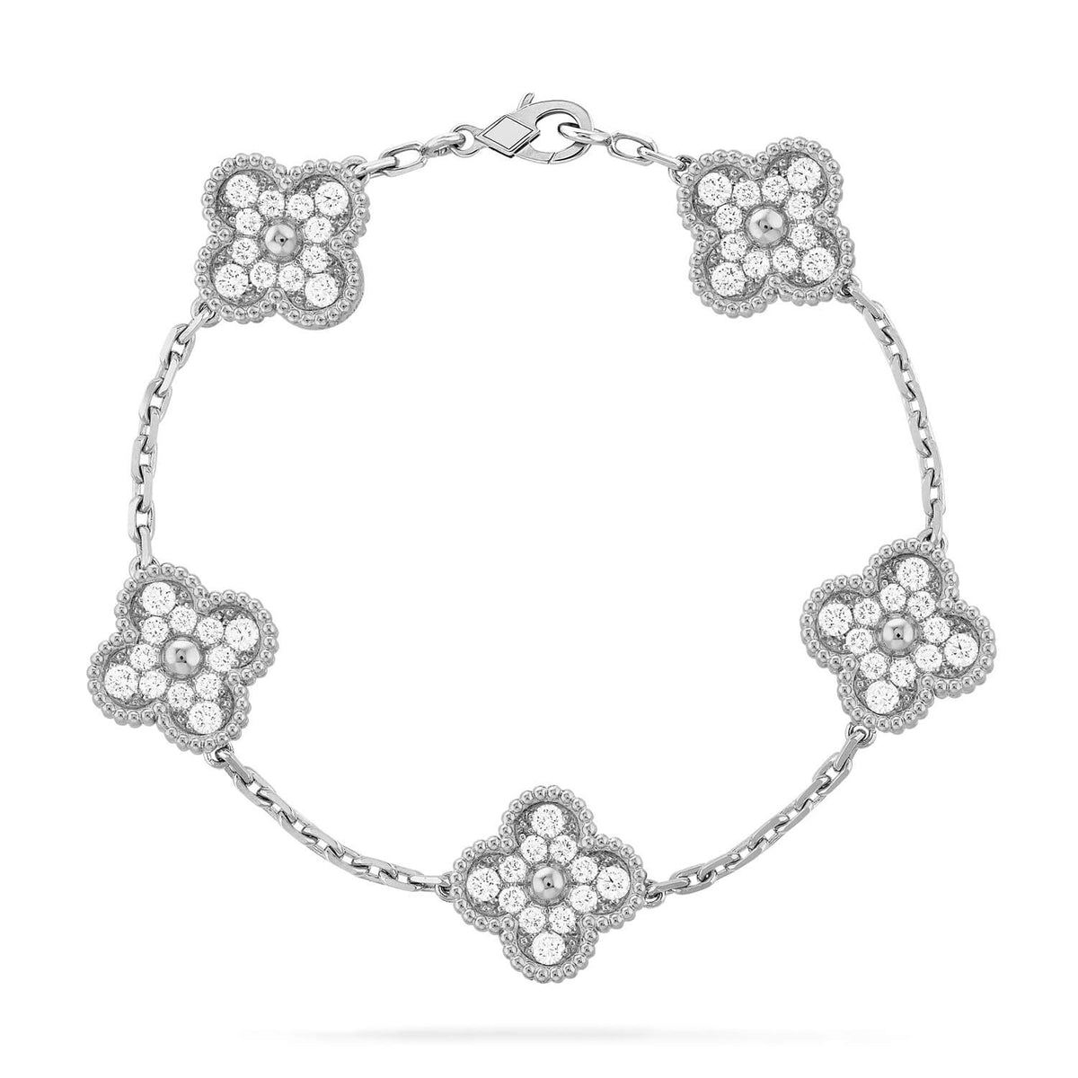 [⭐Spark] CLOVER 5 MOTIF FULL DIAMOND BRACELET COLLECTION
