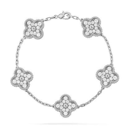 [⭐Spark] CLOVER 5 MOTIF FULL DIAMOND BRACELET COLLECTION