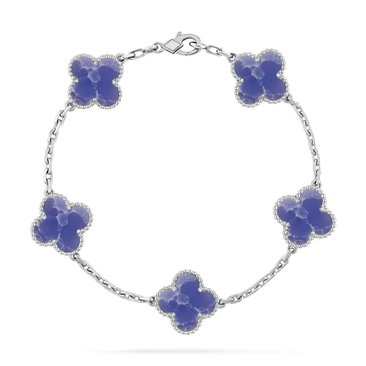 [⭐Spark]CLOVER 5 MOTIF BLUE VEINS BRACELET COLLECTION