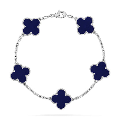 [⭐Spark]CLOVER 5 MOTIF LAPIS LAZULI BRACELET COLLECTION