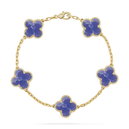 [⭐Spark]CLOVER 5 MOTIF BLUE VEINS BRACELET COLLECTION