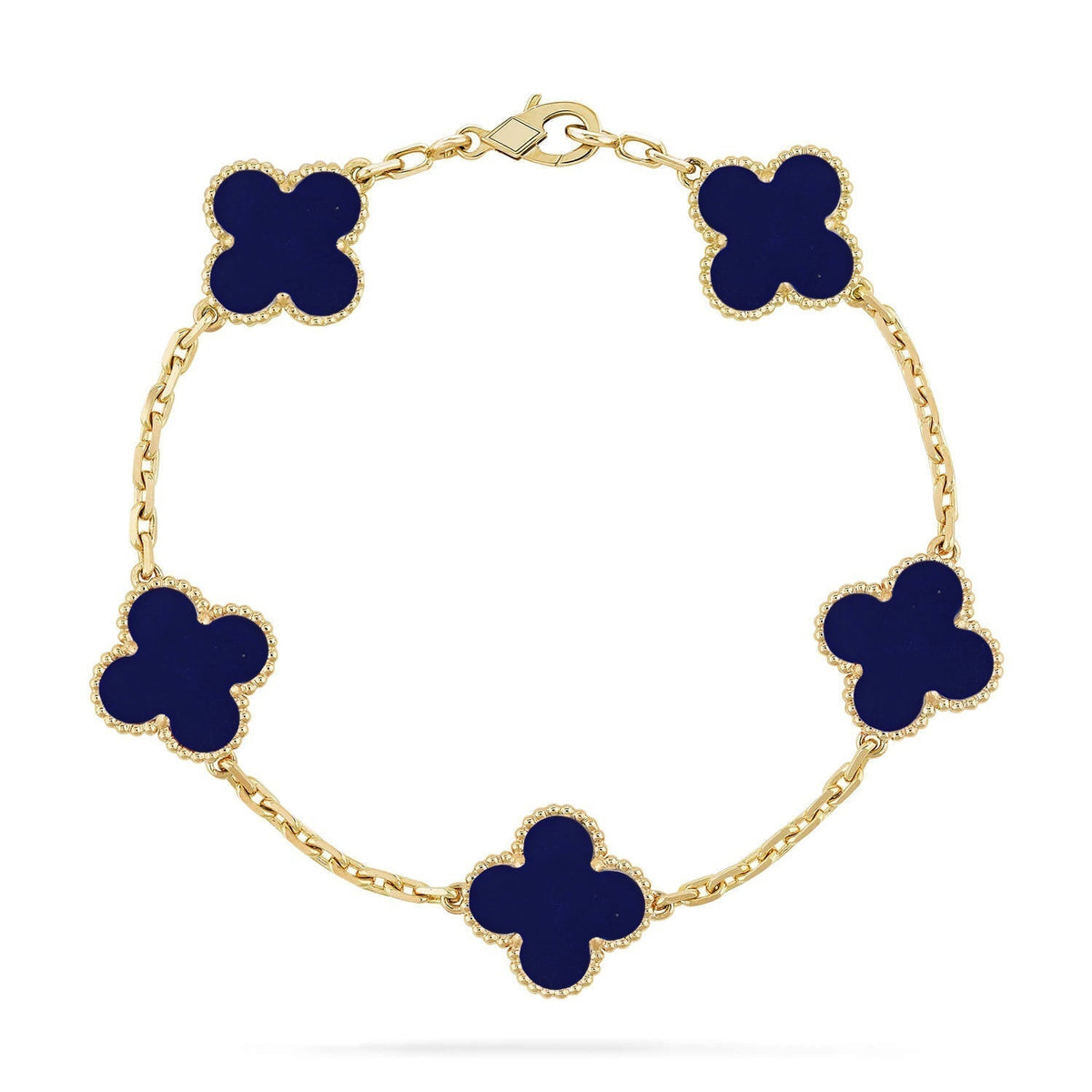 [⭐Spark]CLOVER 5 MOTIF LAPIS LAZULI BRACELET COLLECTION