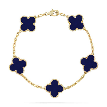 [⭐Spark]CLOVER 5 MOTIF LAPIS LAZULI BRACELET COLLECTION