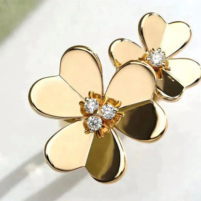 [⭐Spark]CLOVER COMOS GOLD DIAMOND RING