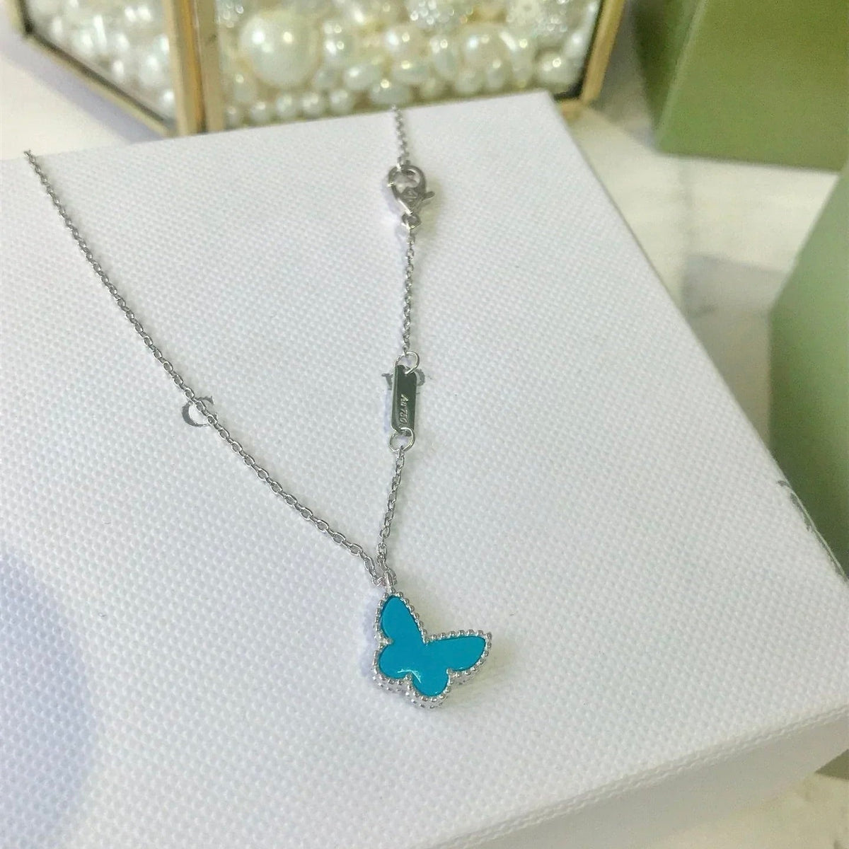 [⭐Spark]BUTTERFLY TURQUOISE BUTTERFLY BRACELET SILVER