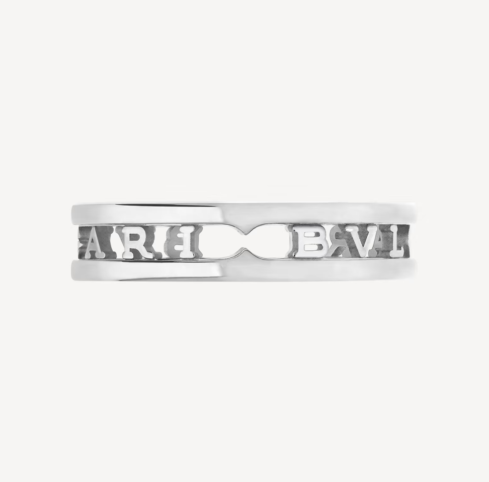 [⭐Spark]ZERO 1 ONE-BAND WITH OPENWORK LOGO SPIRAL RING