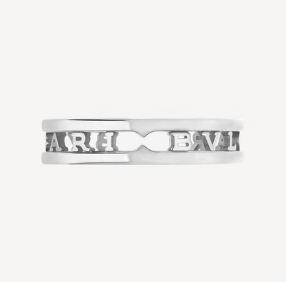 [⭐Spark]ZERO 1 ONE-BAND WITH OPENWORK LOGO SPIRAL RING