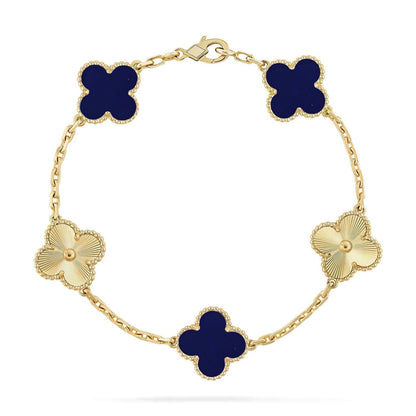 [⭐Spark]CLOVER 5 MOTIF LAPIS LAZULI BRACELET COLLECTION